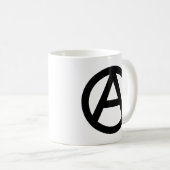 Anarchie-Symbol Kaffeetasse (VorderseiteRechts)