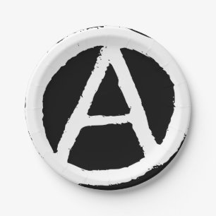 Anarchie-Symbol Pappteller