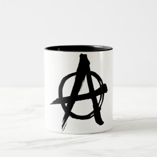 Anarchie-Symbol-Tasse Zweifarbige Tasse