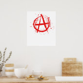 Anarchie-Symbol vintage Poster (Küche)