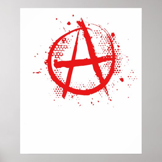 Anarchie-Symbol vintage Poster (Vorne)