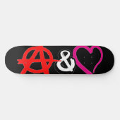 Anarchie und Liebe Skateboard (Horizontal)