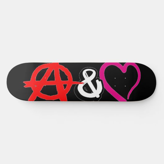 Anarchie und Liebe Skateboard (Horizontal)