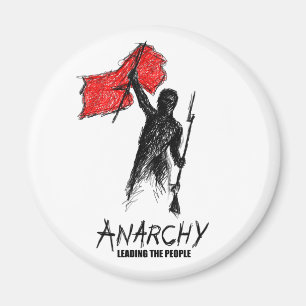 Anarchie, welche die Leute führt Magnet