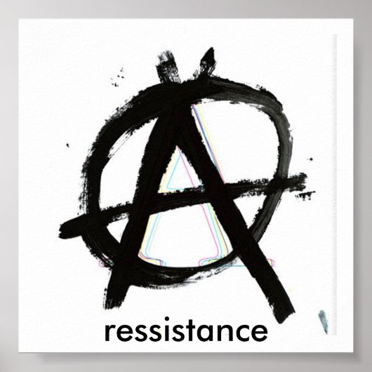 Anarchie, Widerstand Poster (Vorne)