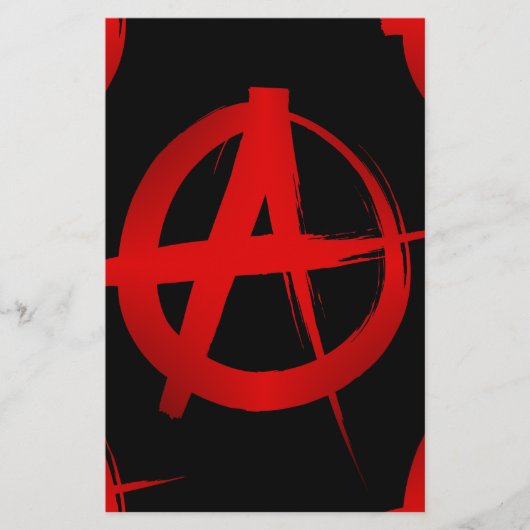 Anarchiesymbol Briefpapier (Vorderseite)