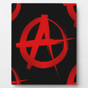 Anarchiesymbol Fotoplatte
