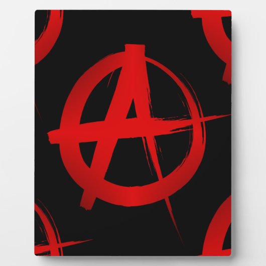 Anarchiesymbol Fotoplatte (Vorderseite)