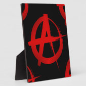 Anarchiesymbol Fotoplatte (Seite)