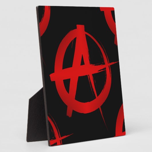 Anarchiesymbol Fotoplatte (Seite)