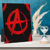 Anarchiesymbol Fotoplatte (Seite)