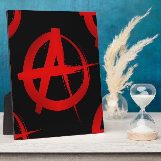 Anarchiesymbol Fotoplatte (Seite)