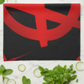 Anarchiesymbol Geschirrtuch (Gefaltet)