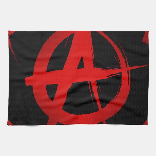 Anarchiesymbol Geschirrtuch (Horizontal)