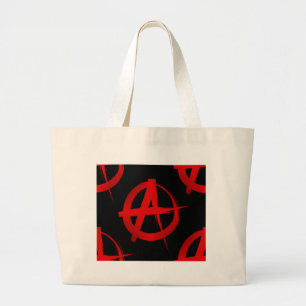 Anarchiesymbol Jumbo Stoffbeutel