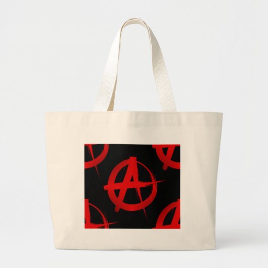 Anarchiesymbol Jumbo Stoffbeutel (Vorne)