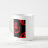 Anarchiesymbol Kaffeetasse (Vorderseite Links)