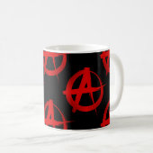Anarchiesymbol Kaffeetasse (VorderseiteRechts)