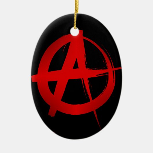 Anarchiesymbol Keramikornament (Vorne)