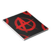 Anarchiesymbol Notizblock (angewinkelt)