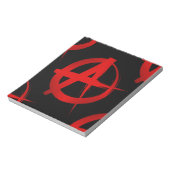 Anarchiesymbol Notizblock (Rotiert)