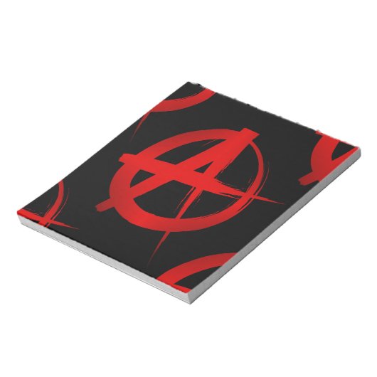 Anarchiesymbol Notizblock (Rotiert)