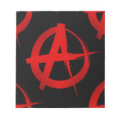 Anarchiesymbol Notizblock (Vorderseite)