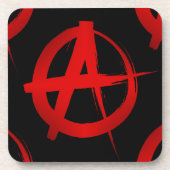 Anarchiesymbol Untersetzer (Vorderseite)