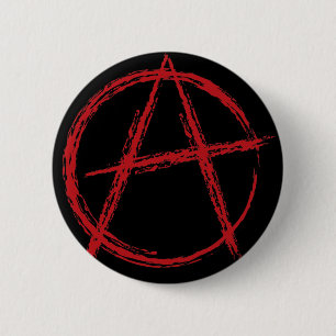 Anarchiezeichen Button