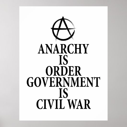 Anarchieziffer Poster (Vorne)