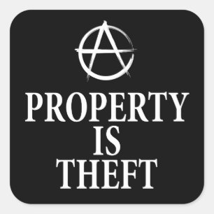 Anarchieziffer Quadratischer Aufkleber