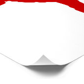 Anarchisches Symbol roter Punk Musik Kultur Zeiche Poster (Ecke)