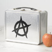 Anarchisches Symbol schwarze Punk-Kultur Zeichen C Metall Lunch Box (Beispiel)