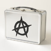 Anarchisches Symbol schwarze Punk-Kultur Zeichen C Metall Lunch Box (Vorderseite)