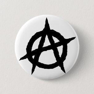 Anarchisches Symbol schwarze Punk Musik Kultur Zei Button