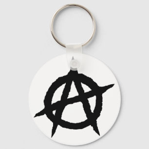 Anarchisches Symbol schwarze Punk Musik Kultur Zei Schlüsselanhänger