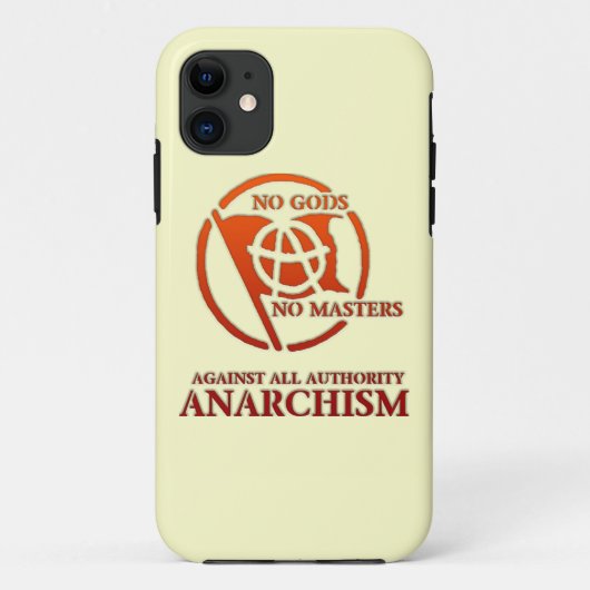 ANARCHISMUS Case-Mate iPhone HÜLLE (Rückseite)