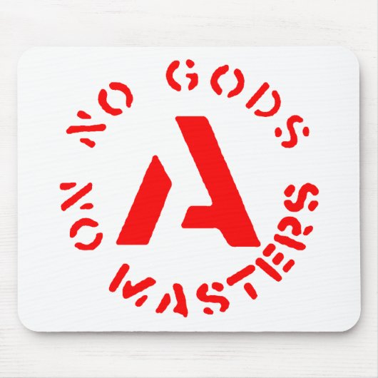Anarchismus - keine Götter keine Meister Mousepad (Vorne)