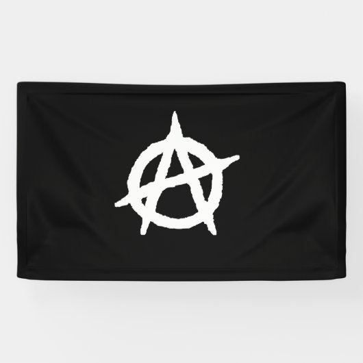 Anarchismus Symbolbanner Banner (Horizontal)