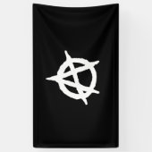 Anarchismus Symbolbanner Banner (Vertikal)