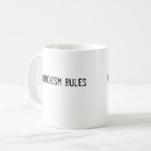 Anarchismusregeln Kaffeetasse (Vorderseite Links)