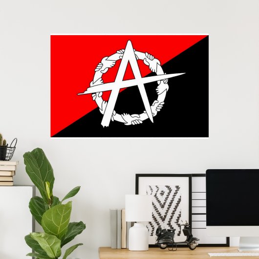 Anarchist-Fahnenposter Poster (Heimbüro)