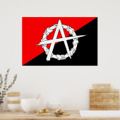 Anarchist-Fahnenposter Poster (Küche)