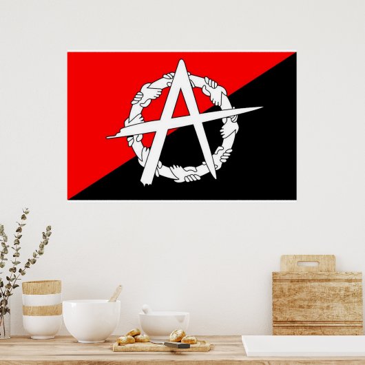 Anarchist-Fahnenposter Poster (Küche)