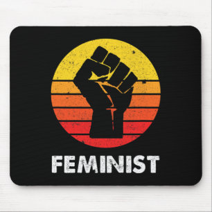 Anarchist Feminist Retro Vintag 70er Frauen Equali Mousepad