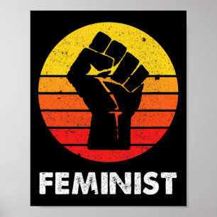 Anarchist Feminist Retro Vintag 70er Frauen Equali Poster
