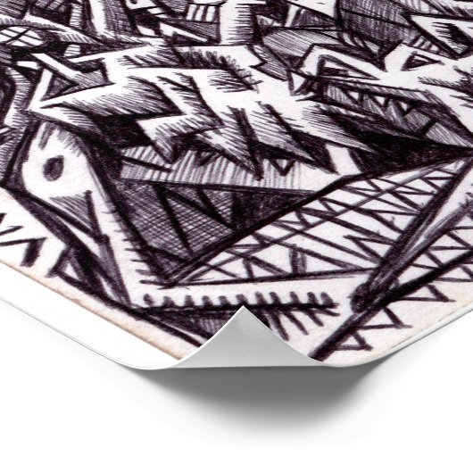 Anarchist in Large von Brian Benson Poster (Ecke)