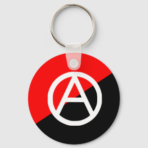 Anarchist mit A Symbol2, Kolumbien-Flagge Schlüsselanhänger