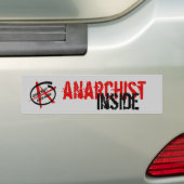 Anarchist nach innen autoaufkleber (Auf Auto)