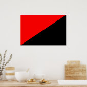 Anarchist, Politische Flagge Kolumbiens Poster (Küche)